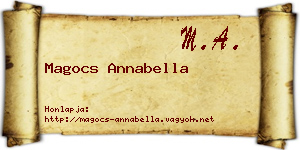 Magocs Annabella névjegykártya